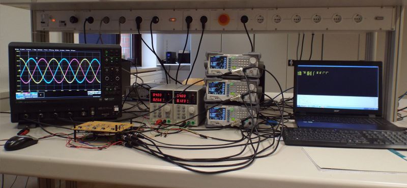 Laboratory setup for verification of measurement hardware